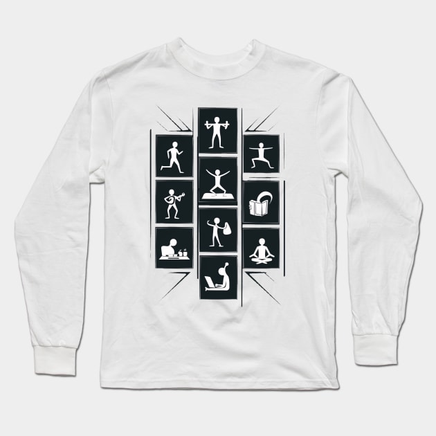 Stickman Long Sleeve T-Shirt by UrbanBlend